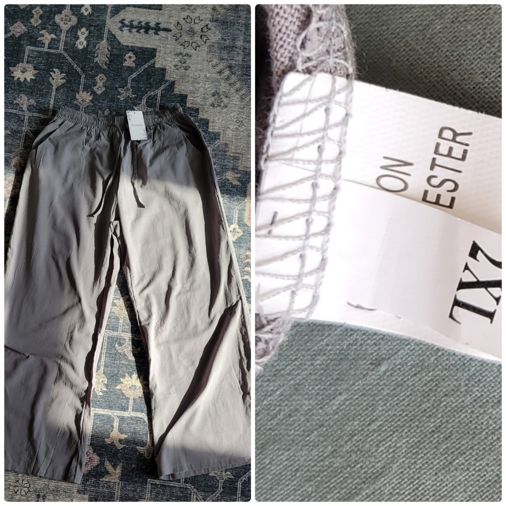 Casual unused drawstring pants